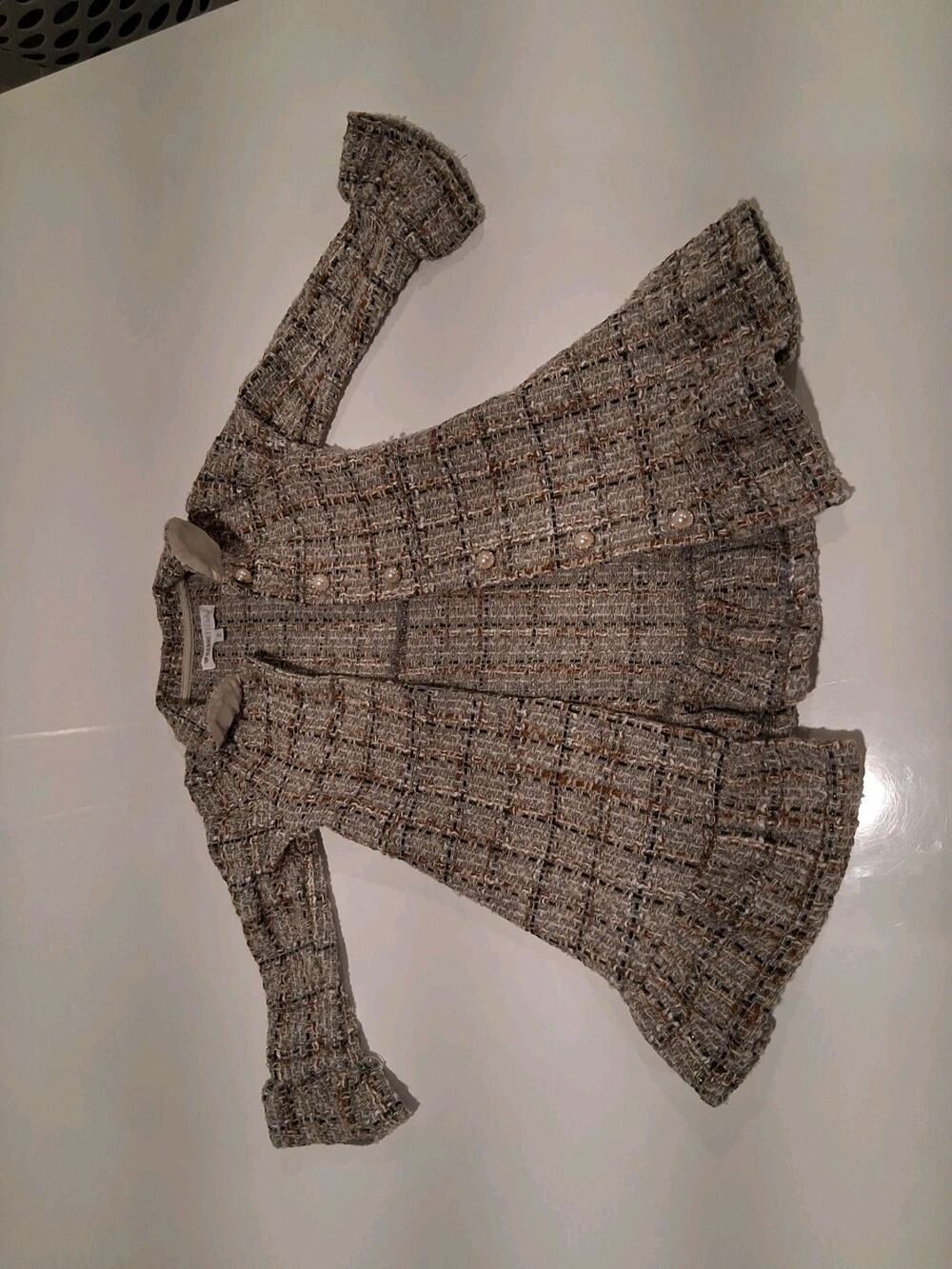 Nannette Toddler 3T Tweed Jacket Coat